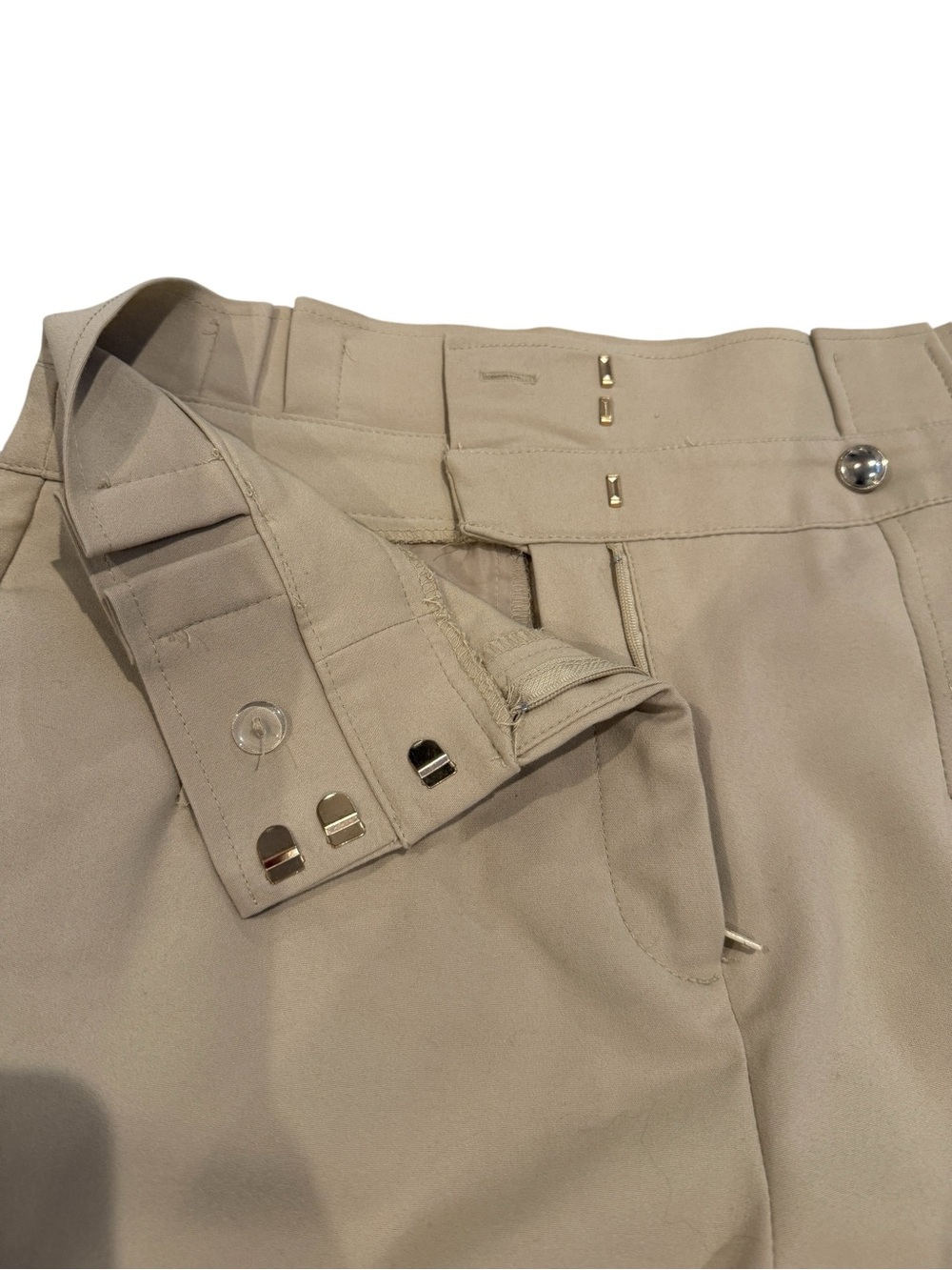 New York & Company High-Waisted Tailored Trousers in Tan - Picture 7 of 11
